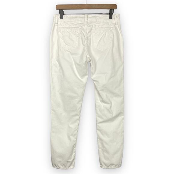 True Religion | Jordan Boyfriend White Button Fly Mid Rise Straight Leg Pants - Picture 3 of 10